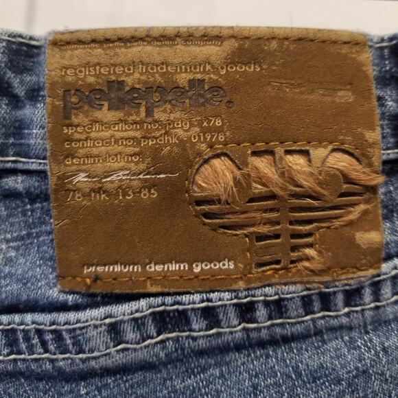 Pelle Pelle Denim Premium Short Shorts Lightweight Comfortable Women's Size 30 - Picture 6 of 14